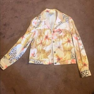 Joseph Ribkoff floral animal print jacket